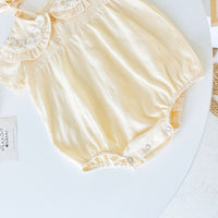 Load image into Gallery viewer, Baby Kid Girls Solid Color Flower Rompers Wholesale 220526299
