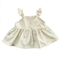 Load image into Gallery viewer, 2 Pieces Set Baby Girls Flower Embroidered Tank Tops And Shorts Wholesale 220526303
