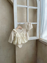 Load image into Gallery viewer, 2 Pieces Set Baby Girls Flower Embroidered Tank Tops And Shorts Wholesale 220526303
