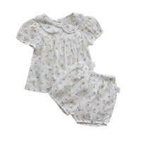 Load image into Gallery viewer, 2 Pieces Set Baby Girls Flower Print Tops And Shorts Wholesale 220526318
