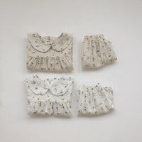 Load image into Gallery viewer, 2 Pieces Set Baby Girls Flower Print Tops And Shorts Wholesale 220526318
