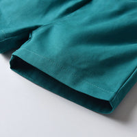 Load image into Gallery viewer, 2 Pieces Set Baby Kid Boys Plant Bow Print Polo Shirts And Shorts Wholesale 22052632
