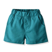 Load image into Gallery viewer, 2 Pieces Set Baby Kid Unisex Solid Color Polo Shirts And Shorts Wholesale 22052633
