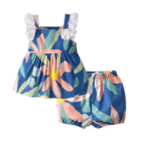 Load image into Gallery viewer, 2 Pieces Set Baby Kid Girls Graphic Print Dresses And Shorts Wholesale 220526347
