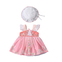 Load image into Gallery viewer, Baby Girls Animals Cartoon Embroidered Print Dresses Wholesale 220526349
