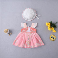 Load image into Gallery viewer, Baby Girls Animals Cartoon Embroidered Print Dresses Wholesale 220526349
