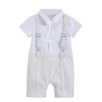 Load image into Gallery viewer, 2 Pieces Set Baby Unisex Dressy Solid Color Vests Waistcoats And Bow Jumpsuits Hats Wholesale 220526355
