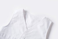 Load image into Gallery viewer, 2 Pieces Set Baby Unisex Dressy Solid Color Vests Waistcoats And Bow Jumpsuits Hats Wholesale 220526355
