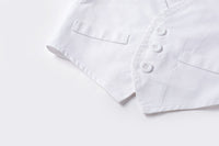 Load image into Gallery viewer, 2 Pieces Set Baby Unisex Dressy Solid Color Vests Waistcoats And Bow Jumpsuits Hats Wholesale 220526355
