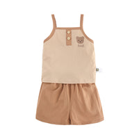 Load image into Gallery viewer, 2 Pieces Set Baby Kid Unisex Letters Animals Print Tank Tops And Shorts Wholesale 220526357
