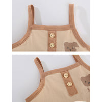 Load image into Gallery viewer, 2 Pieces Set Baby Kid Unisex Letters Animals Print Tank Tops And Shorts Wholesale 220526357
