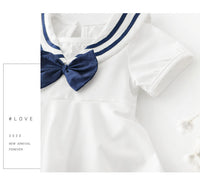 Load image into Gallery viewer, Baby Girls Solid Color Bow Dresses Wholesale 22052637
