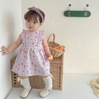 Load image into Gallery viewer, Baby Kid Girls Flower Print Dresses Wholesale 220526374
