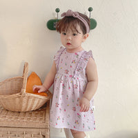 Load image into Gallery viewer, Baby Kid Girls Flower Print Dresses Wholesale 220526374
