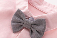 Load image into Gallery viewer, 2 Pieces Set Baby Boys Solid Color Bow Rompers And Shorts Wholesale 220526387
