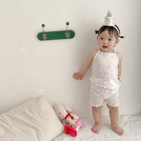 Load image into Gallery viewer, 2 Pieces Set Baby Kid Girls Valentine&#39;s Day Love heart Tank Tops And Shorts Wholesale 220526413
