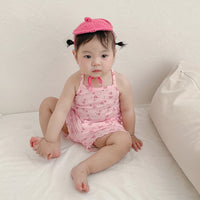 Load image into Gallery viewer, 2 Pieces Set Baby Kid Girls Valentine&#39;s Day Love heart Tank Tops And Shorts Wholesale 220526413
