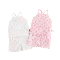 Load image into Gallery viewer, 2 Pieces Set Baby Kid Girls Valentine&#39;s Day Love heart Tank Tops And Shorts Wholesale 220526413
