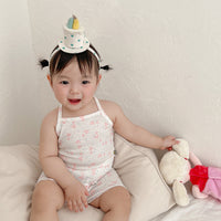 Load image into Gallery viewer, 2 Pieces Set Baby Kid Girls Valentine&#39;s Day Love heart Tank Tops And Shorts Wholesale 220526413
