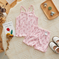 Load image into Gallery viewer, 2 Pieces Set Baby Kid Girls Valentine&#39;s Day Love heart Tank Tops And Shorts Wholesale 220526413
