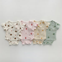 Load image into Gallery viewer, Baby Unisex Dinosaur Animals Cartoon Print Rompers And Hats Wholesale 220526414
