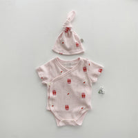 Load image into Gallery viewer, Baby Unisex Dinosaur Animals Cartoon Print Rompers And Hats Wholesale 220526414
