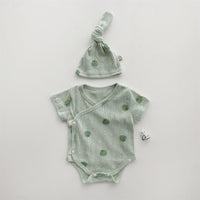 Load image into Gallery viewer, Baby Unisex Dinosaur Animals Cartoon Print Rompers And Hats Wholesale 220526414
