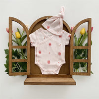 Load image into Gallery viewer, Baby Unisex Dinosaur Animals Cartoon Print Rompers And Hats Wholesale 220526414
