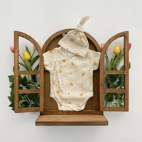 Load image into Gallery viewer, Baby Unisex Dinosaur Animals Cartoon Print Rompers And Hats Wholesale 220526414
