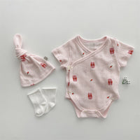 Load image into Gallery viewer, Baby Unisex Dinosaur Animals Cartoon Print Rompers And Hats Wholesale 220526414
