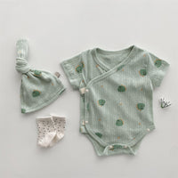 Load image into Gallery viewer, Baby Unisex Dinosaur Animals Cartoon Print Rompers And Hats Wholesale 220526414
