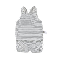 Load image into Gallery viewer, 2 Pieces Set Baby Kid Unisex Striped Tank Tops And Shorts Wholesale 220526416
