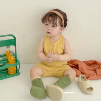 Load image into Gallery viewer, 2 Pieces Set Baby Kid Unisex Striped Tank Tops And Shorts Wholesale 220526416
