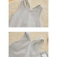 Load image into Gallery viewer, 2 Pieces Set Baby Kid Unisex Striped Tank Tops And Shorts Wholesale 220526416
