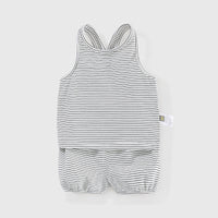 Load image into Gallery viewer, 2 Pieces Set Baby Kid Unisex Striped Tank Tops And Shorts Wholesale 220526416
