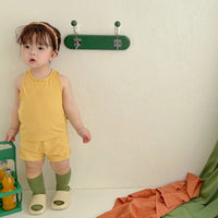 Load image into Gallery viewer, 2 Pieces Set Baby Kid Unisex Striped Tank Tops And Shorts Wholesale 220526416
