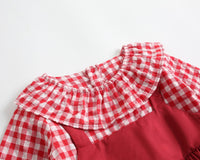 Load image into Gallery viewer, Baby Kid Girls Checked Rompers Wholesale 22052643
