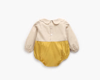 Load image into Gallery viewer, Baby Girls Color-blocking Bow Rompers Wholesale 22052652
