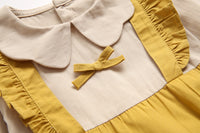 Load image into Gallery viewer, Baby Girls Color-blocking Bow Rompers Wholesale 22052652
