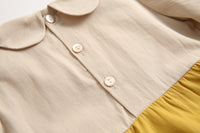 Load image into Gallery viewer, Baby Girls Color-blocking Bow Rompers Wholesale 22052652
