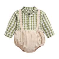 Load image into Gallery viewer, Baby Boys Checked Rompers Wholesale 22052655
