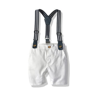 Load image into Gallery viewer, 2 Pieces Set Baby Kid Boys Bow Shirts And Solid Color Rompers Wholesale 22052663
