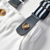 Load image into Gallery viewer, 2 Pieces Set Baby Kid Boys Bow Shirts And Solid Color Rompers Wholesale 22052663
