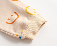 Load image into Gallery viewer, Baby Girls Expression Print Rompers And Jumpsuits And Accessories Bow Headwear Wholesale 22052664
