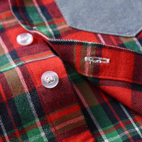 Load image into Gallery viewer, 2 Pieces Set Baby Kid Boys Checked Bow Shirts And Solid Color Jumpsuits Wholesale 22052666
