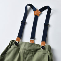 Load image into Gallery viewer, 2 Pieces Set Baby Kid Boys Dressy Striped Shirts Suits And Solid Color Shorts Wholesale 22052670
