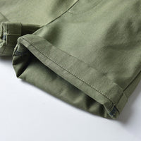 Load image into Gallery viewer, 2 Pieces Set Baby Kid Boys Dressy Striped Shirts Suits And Solid Color Shorts Wholesale 22052670
