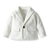 Load image into Gallery viewer, 3 Pieces Set Baby Kid Boys Dressy Solid Color Blazers Suits And Bow Shirts And Pants Wholesale 22052674
