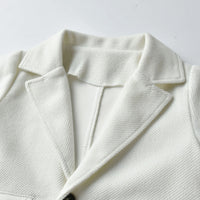 Load image into Gallery viewer, 3 Pieces Set Baby Kid Boys Dressy Solid Color Blazers Suits And Bow Shirts And Pants Wholesale 22052674
