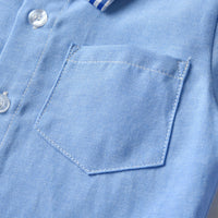 Load image into Gallery viewer, 3 Pieces Set Baby Kid Boys Dressy Solid Color Blazers Suits And Bow Shirts And Pants Wholesale 22052674
